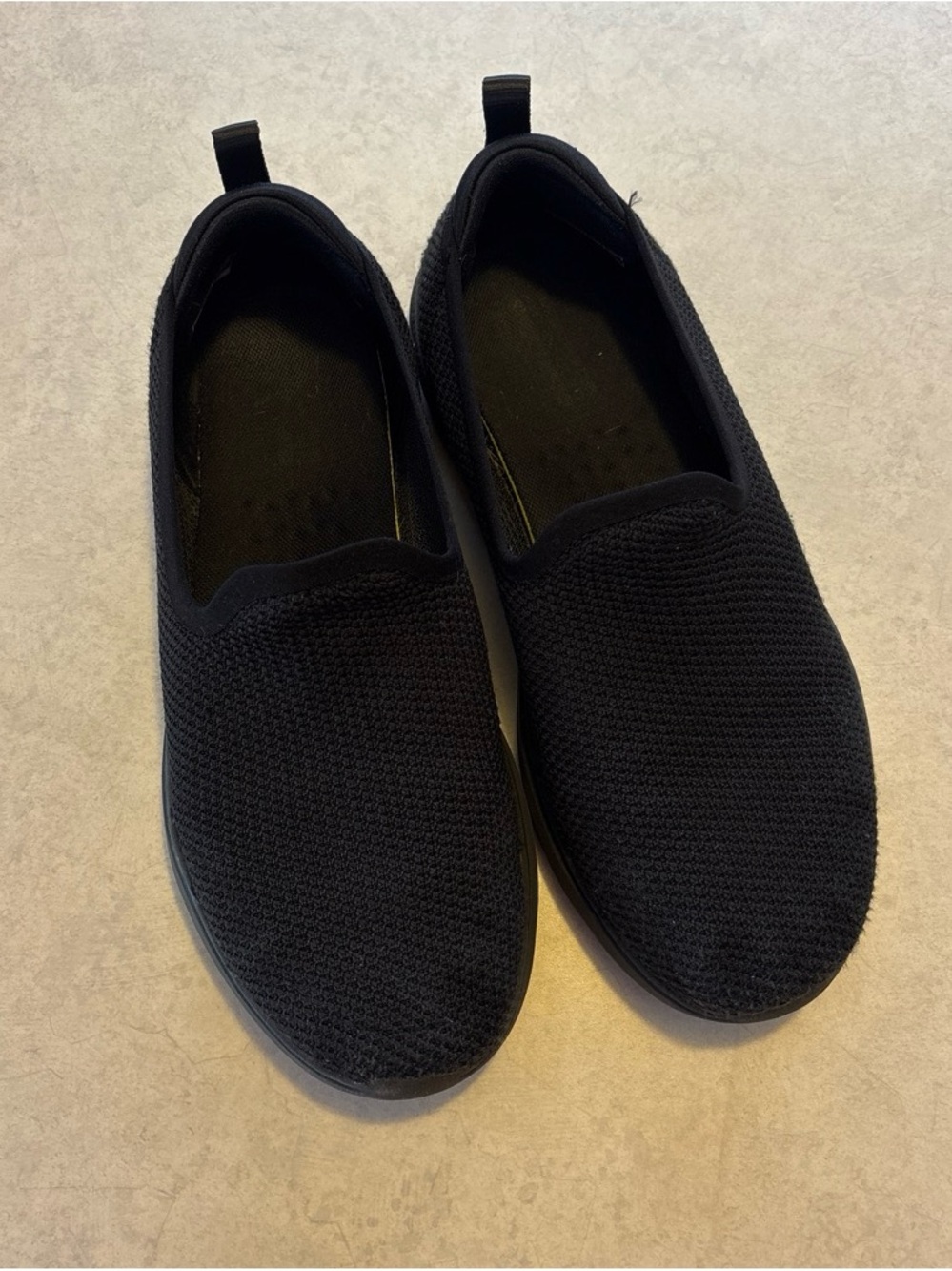 Slip-On Knit Casual Shoes - Black